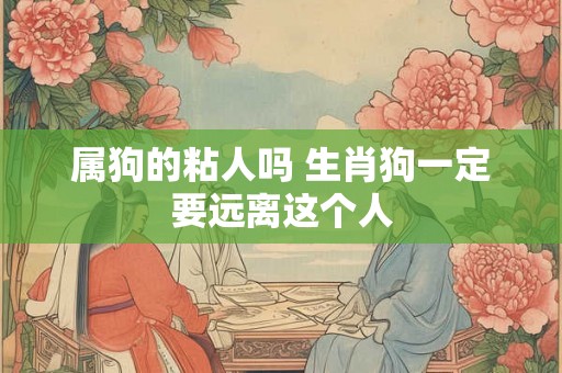 属狗的粘人吗 生肖狗一定要远离这个人