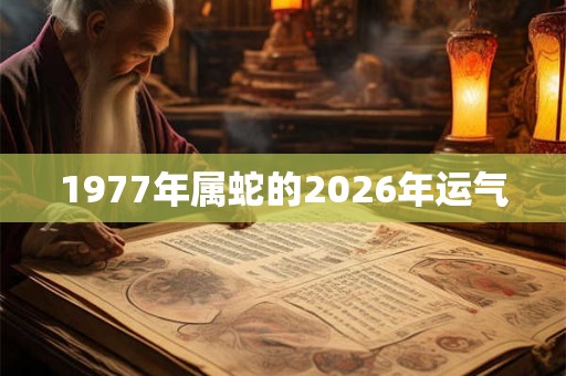 1977年属蛇的2026年运气 1977年属蛇的2026年运气