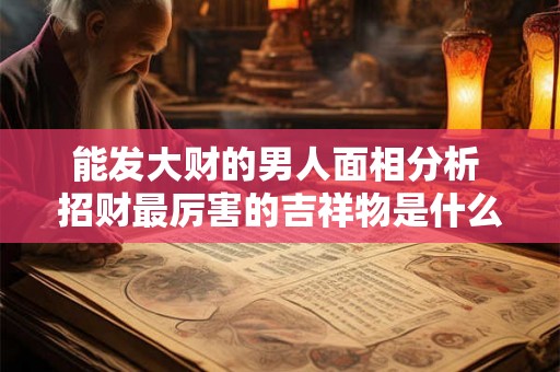 能发大财的男人面相分析 招财最厉害的吉祥物是什么