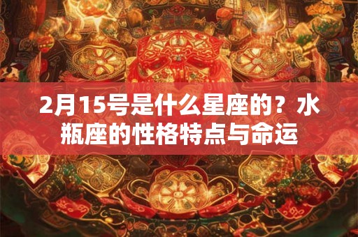2月15号是什么星座的？水瓶座的性格特点与命运