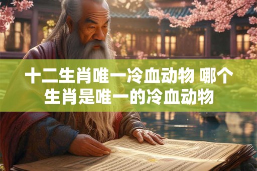 十二生肖唯一冷血动物 哪个生肖是唯一的冷血动物