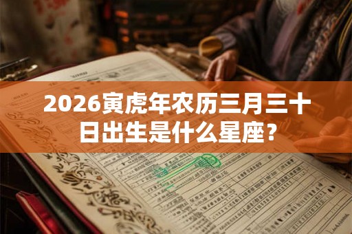 2026寅虎年农历三月三十日出生是什么星座？