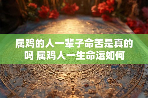 属鸡的人一辈子命苦是真的吗 属鸡人一生命运如何 属鸡的人一辈子命苦是真的吗 属鸡人一生命运如何