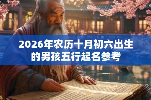 2026年农历十月初六出生的男孩五行起名参考