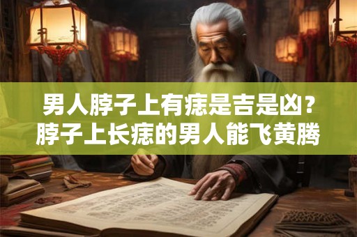 男人脖子上有痣是吉是凶？脖子上长痣的男人能飞黄腾达吗？