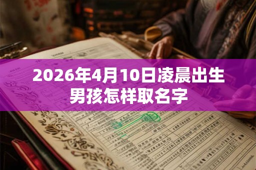 2026年4月10日凌晨出生男孩怎样取名字 2026年4月10日凌晨出生男孩怎样取名字