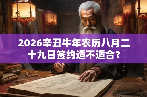 2026辛丑牛年农历八月二十九日签约适不适合? 2026辛丑牛年农历八月二十九日签约适不适合?