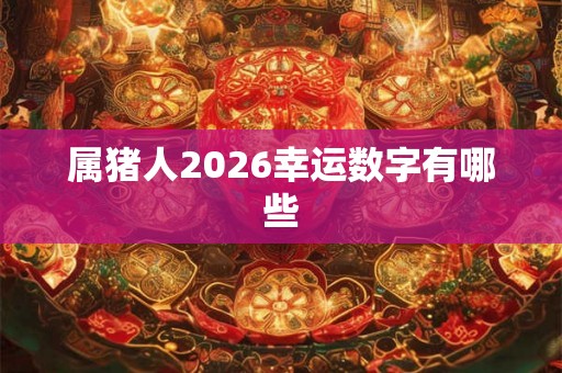 属猪人2026幸运数字有哪些 属猪人2026幸运数字有哪些