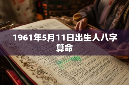1961年5月11日出生人八字算命