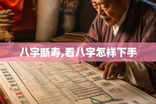 八字断寿,看八字怎样下手