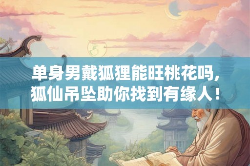 单身男戴狐狸能旺桃花吗,狐仙吊坠助你找到有缘人！