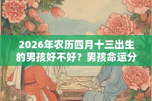 2026年农历四月十三出生的男孩好不好?男孩命运分析大全 2026年农历四月十三出生的男孩好不好?男孩命运分析大全