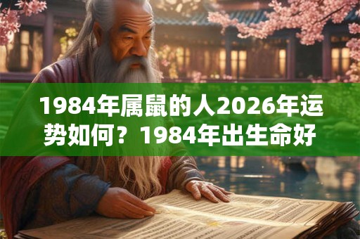 1984年属鼠的人2026年运势如何？1984年出生命好不好？