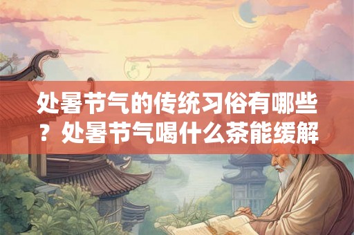 处暑节气的传统习俗有哪些？处暑节气喝什么茶能缓解秋燥？