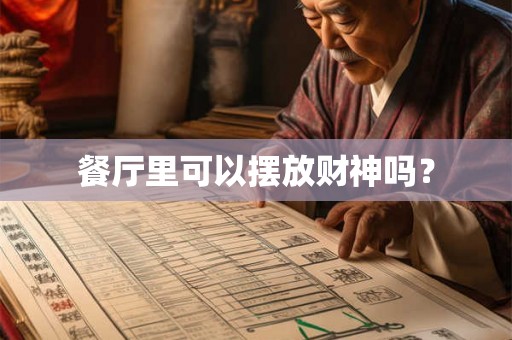 餐厅里可以摆放财神吗？