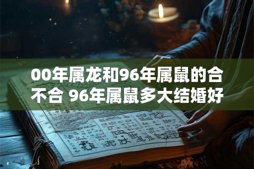 00年属龙和96年属鼠的合不合 96年属鼠多大结婚好
