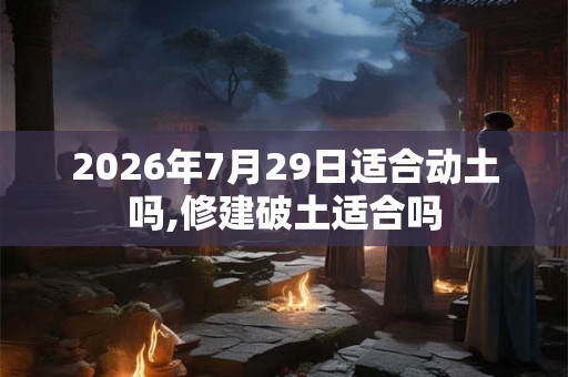 2026年7月29日适合动土吗,修建破土适合吗