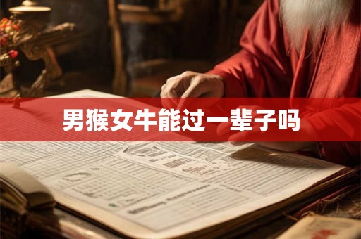 男猴女牛能过一辈子吗
