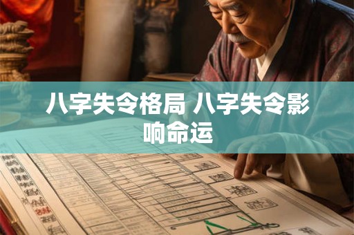 八字失令格局 八字失令影响命运
