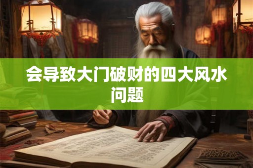 会导致大门破财的四大风水问题 会导致大门破财的四大风水问题