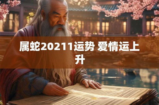 属蛇20211运势 爱情运上升