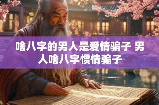 啥八字的男人是爱情骗子 男人啥八字惯情骗子