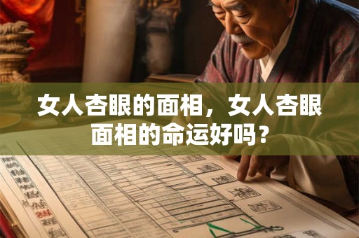 女人杏眼的面相，女人杏眼面相的命运好吗？