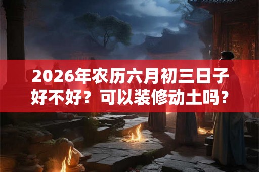 2026年农历六月初三日子好不好？可以装修动土吗？