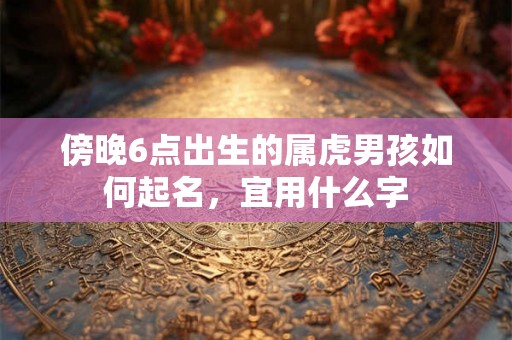 傍晚6点出生的属虎男孩如何起名，宜用什么字