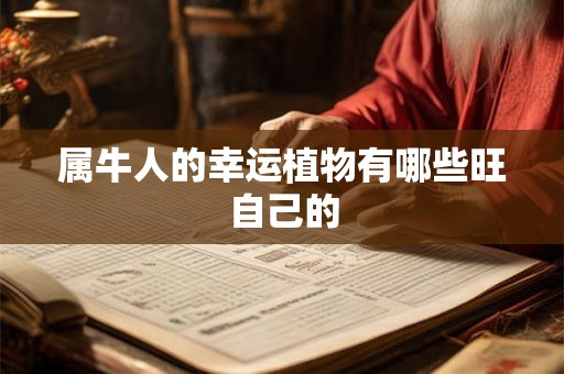 属牛人的幸运植物有哪些旺自己的 属牛人的幸运植物有哪些旺自己的