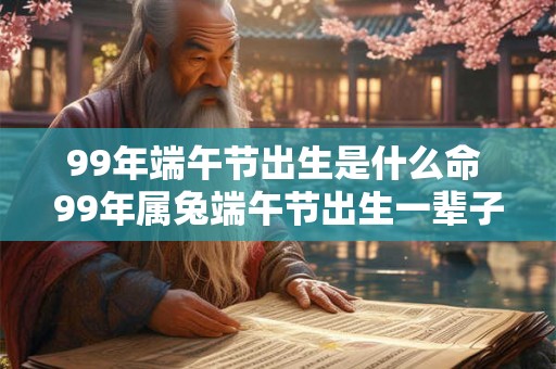 99年端午节出生是什么命 99年属兔端午节出生一辈子命运
