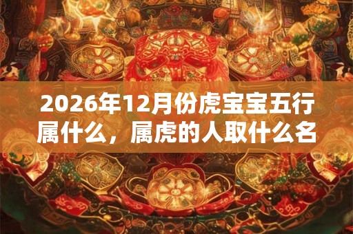 2026年12月份虎宝宝五行属什么，属虎的人取什么名字好