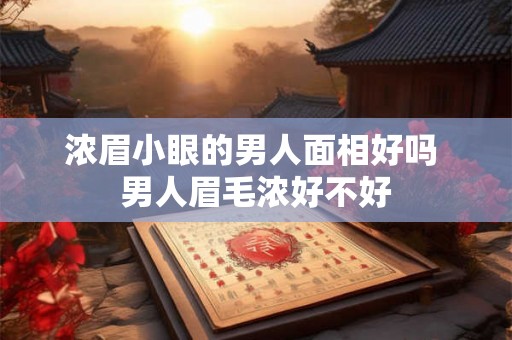 浓眉小眼的男人面相好吗 男人眉毛浓好不好