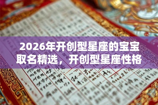 2026年开创型星座的宝宝取名精选，开创型星座性格