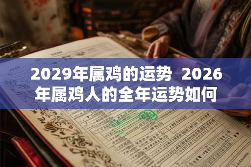 2029年属鸡的运势 2026年属鸡人的全年运势如何 2029年属鸡的运势 2026年属鸡人的全年运势如何