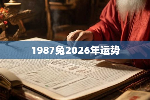 1987兔2026年运势