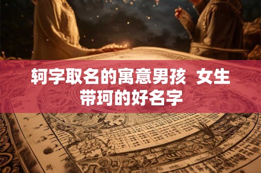 轲字取名的寓意男孩  女生带珂的好名字