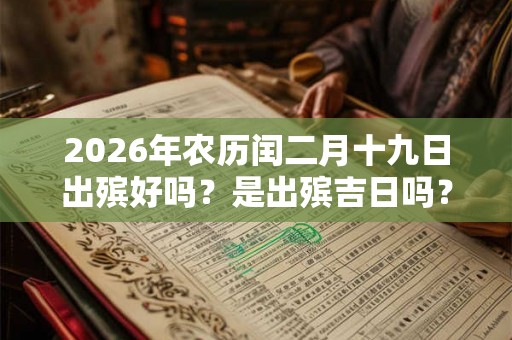 2026年农历闰二月十九日出殡好吗？是出殡吉日吗？