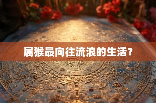 属猴最向往流浪的生活? 属猴最向往流浪的生活?