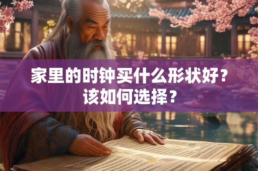 家里的时钟买什么形状好？该如何选择？
