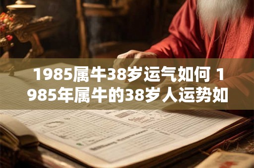 1985属牛38岁运气如何 1985年属牛的38岁人运势如何