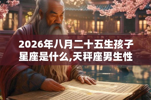 2026年八月二十五生孩子星座是什么,天秤座男生性格怎样？