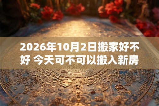 2026年10月2日搬家好不好 今天可不可以搬入新房 2026年10月2日搬家好不好 今天可不可以搬入新房