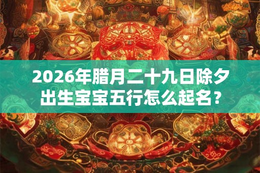 2026年腊月二十九日除夕出生宝宝五行怎么起名？