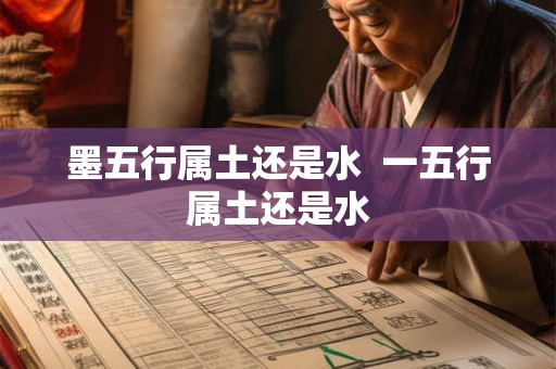 墨五行属土还是水  一五行属土还是水