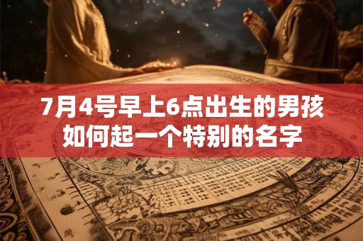 7月4号早上6点出生的男孩如何起一个特别的名字