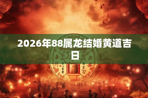 2026年88属龙结婚黄道吉日