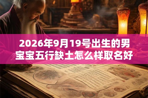 2026年9月19号出生的男宝宝五行缺土怎么样取名好