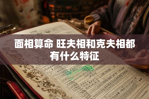 面相算命 旺夫相和克夫相都有什么特征