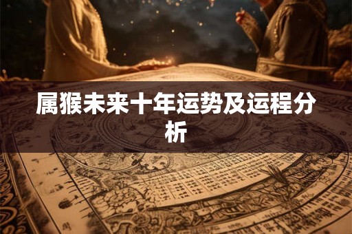 属猴未来十年运势及运程分析